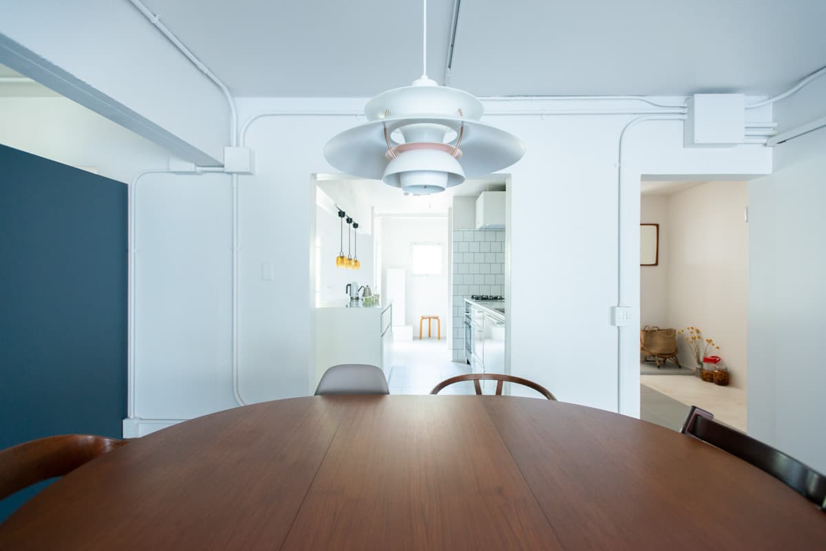 中古マンションのリノベーション後の家具美術館な家