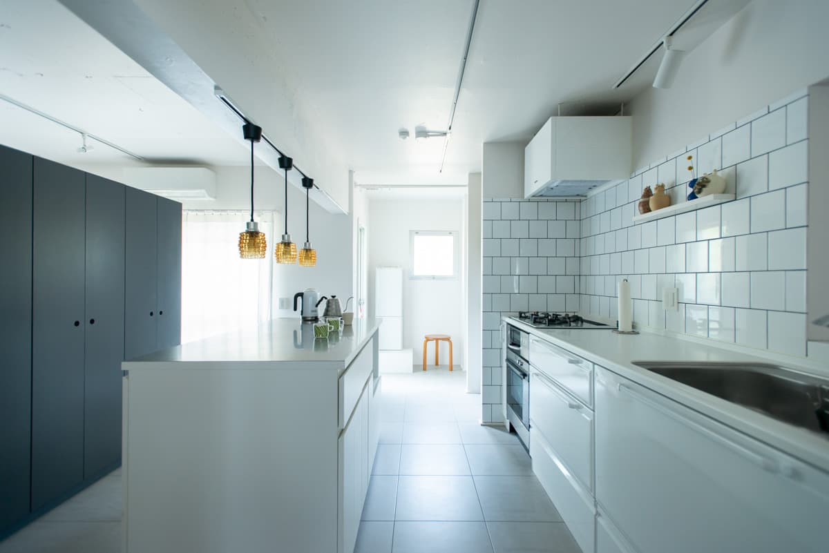 中古マンションのリノベーション後の家具美術館な家